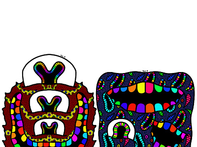 Monsters #14 art artist artwork colour colourful colours design digital digital illustration digitalart draw drawing illustrate illustration illustrator monster pattern patterns work