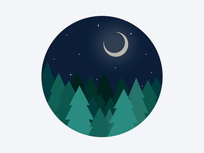 Night dark illustration vector