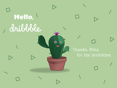 Hello Dribbble! illustration vector