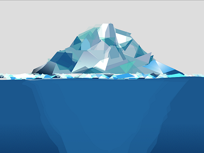 Berg iceberg illustration jagged ice shapes