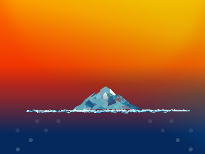 Sunset on Ice desktop theme ui