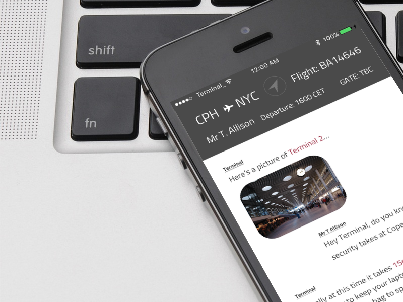 _Terminal ✈️ airport message bot conversational