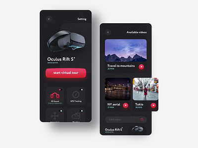 Concept 8/100 Oculus Rift app tours concept app apple concept design figma inspiration mobile app sketch ui ux