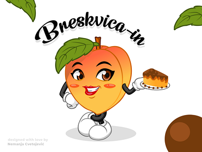 Breskvica-in Cake Shop branding cake cake shop design illustraion illustrator logo vector