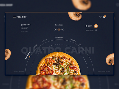 Pizza Shop design ux ux design uxdesign web design website