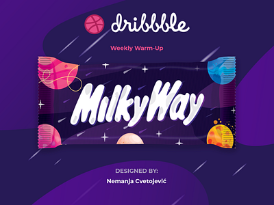 MilkyWay illustrator packagedesign packaging photoshop weekly warm up