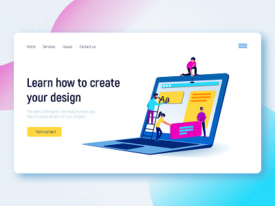 Create your design create design homepage team