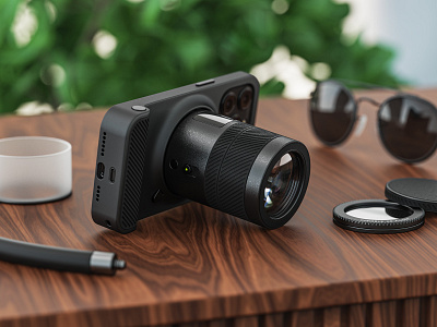 SCIO magnetic camera system render 3d camera concept industrial design product product design render