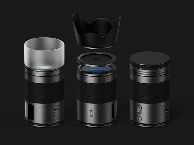 SCIO: magnetic camera system 3d camera concept industrial design product product design render