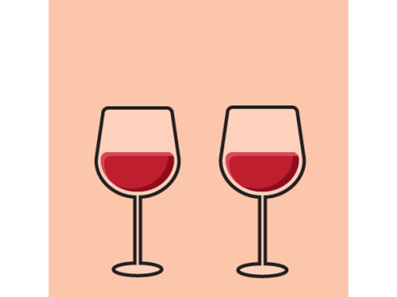 Valentine Wine animation clink graphic illustration love motion valentine vector wine