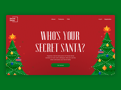 Secret Santa – Landing Page