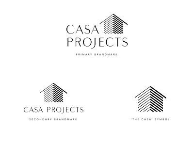Casa Projects brand identity brand brand identity branding branding design building casa garden room house logo logodesign