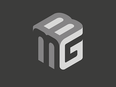 BMG logomark bmg branding brandmark cube logo logomark logos