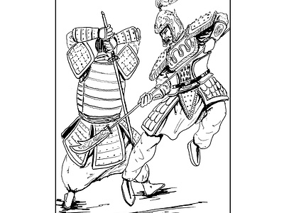 Samurai vs Chinese warrior