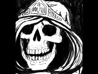 Crowned skull art daily sketch drawing fantasy fantasy art illustration ink drawing sketch