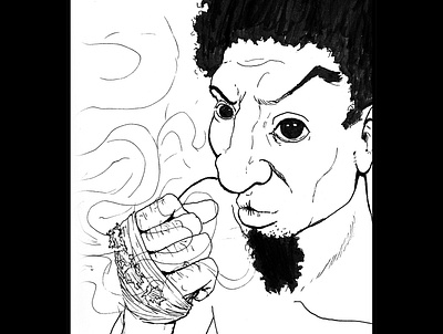Smoky fists daily sketch drawing ink drawing sketch
