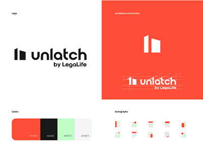 Unlatch Logo agency branding graphic design icons logo logo design uiux webdesign