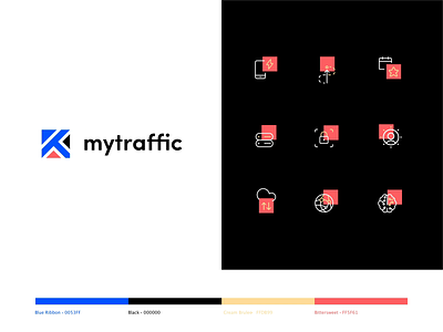 Mytraffic brandidentity branding colors design graphic design logodesign rebrand typogaphy ui ux