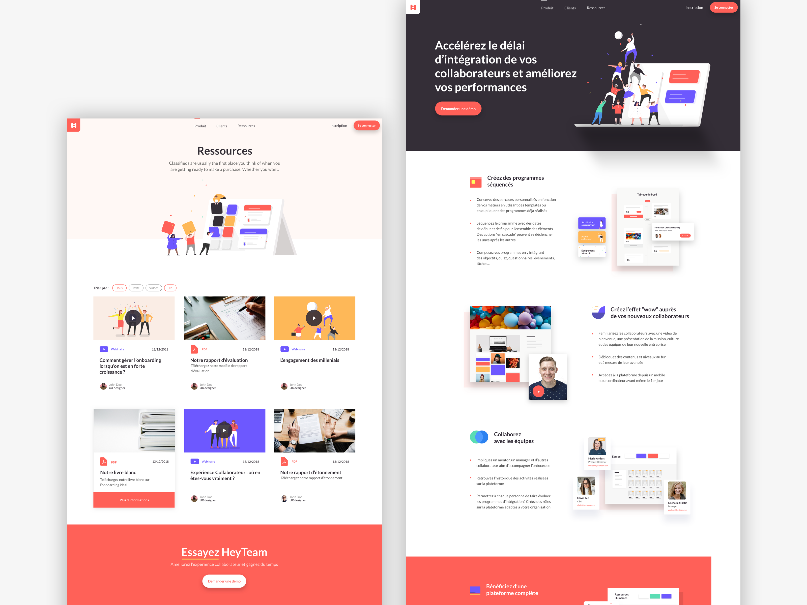 Heyteam_project by Lou Bontemps for AgenceMe on Dribbble