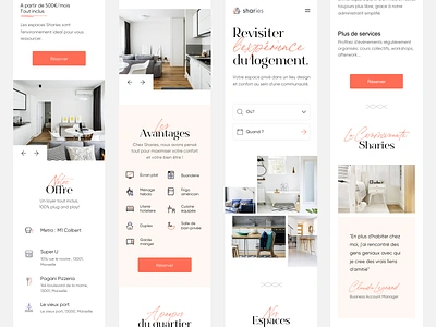 Sharies Responsive agency design me paris responsive design typogaphy uidesign uiux webdesign