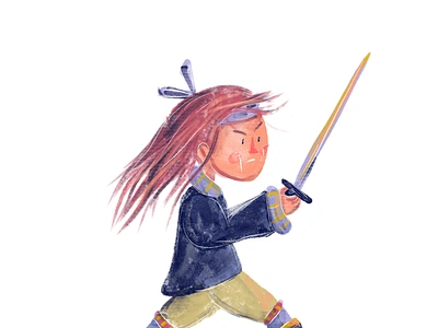 Warrior art book character design concept art cuento dibujo digital art drawing fight guerrera illustration illustrator ilustracion ilustración infantil libro warrior