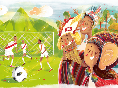 Doodle Google character design dibujo digital art doodle doodle art drawing futbol google illustration mundial peru soccer world cup
