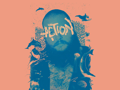 Action Bronson Collage action bronson collage design illustration music only for dolphins photoshop