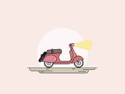 Art Vector moto vector vespa