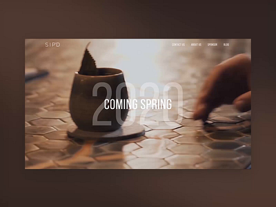 Sip'd teaser beverage design movie show tv typography ui web website