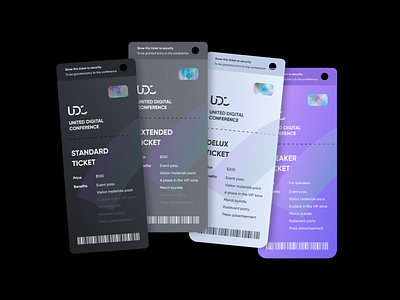 UDC - Tickets brand brand identity branding conference design identity logo modern poligraphy tickets typography