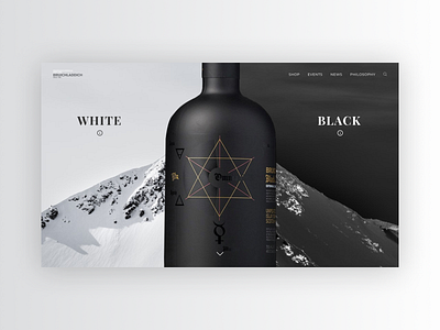 Bruichladdich whiskey design minimal ui ux web website