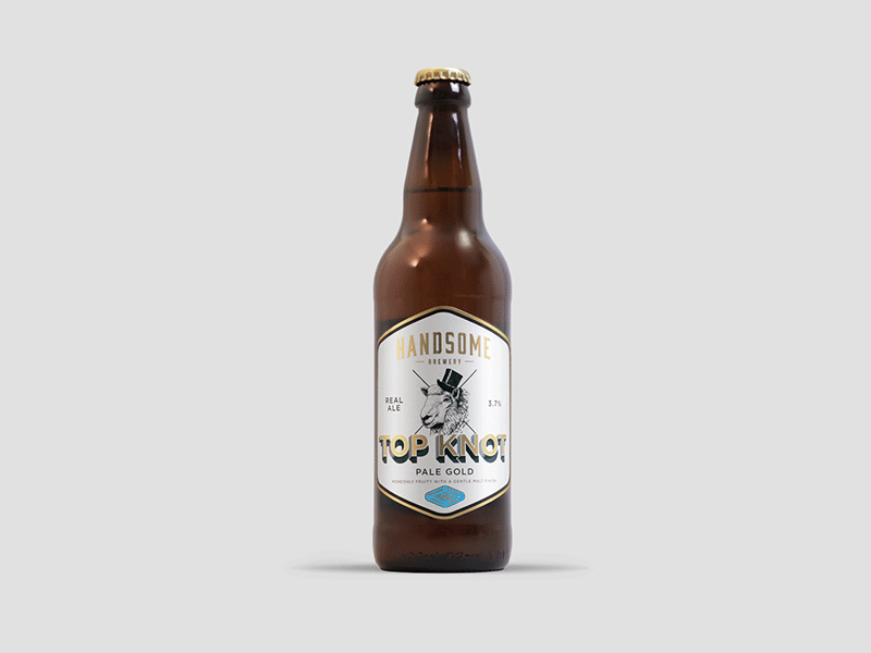 A handsome lot... beer brand design identity lockup logo mark typography