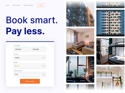 Hostel Accommodation ui user interface