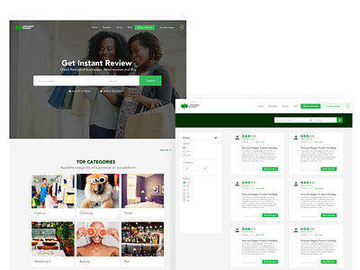 Consumer Review Landing Page