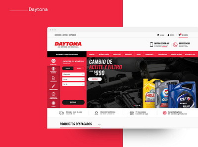 Daytona - Magento ecommerce website branding design figma logo product design ui uidesign ux uxdesign