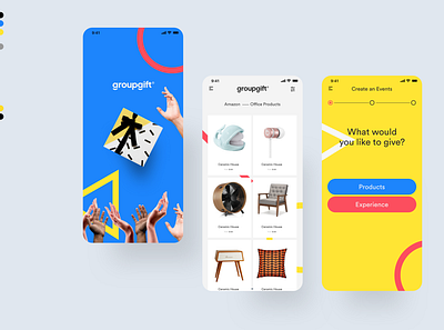 GroupGift - Mobile App / Web Site app branding design figma product design ui uidesign ux uxdesign web