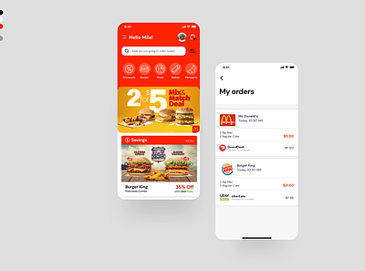 EatNow! - Mobile app app branding design figma logo product design ui uidesign uxdesign
