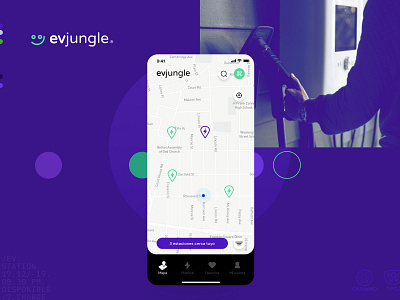 EV JUNGLE - EV Network Mobile App app branding design electriccars evcharge evvehicles figma logo product design ui uidesign uxdesign visualdesign