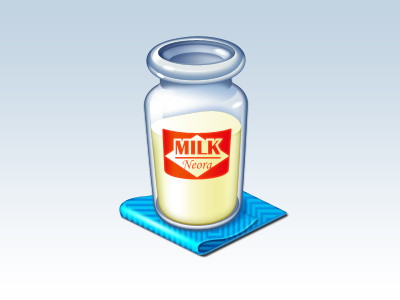 Milk bottle icon milk neora