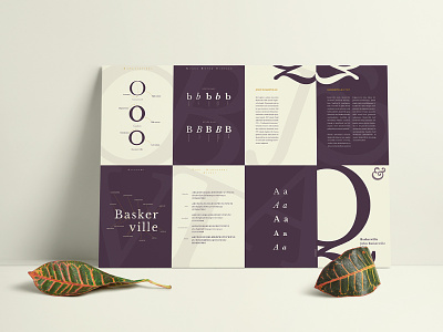 Baskerville Brochure - Poster Design baskerville brochure design font poster design type typography