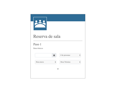 formulario de salas css form html