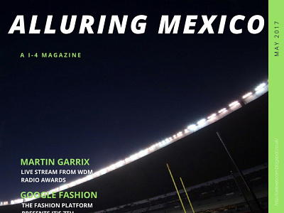 Alluring Mexico design illustration magazine design