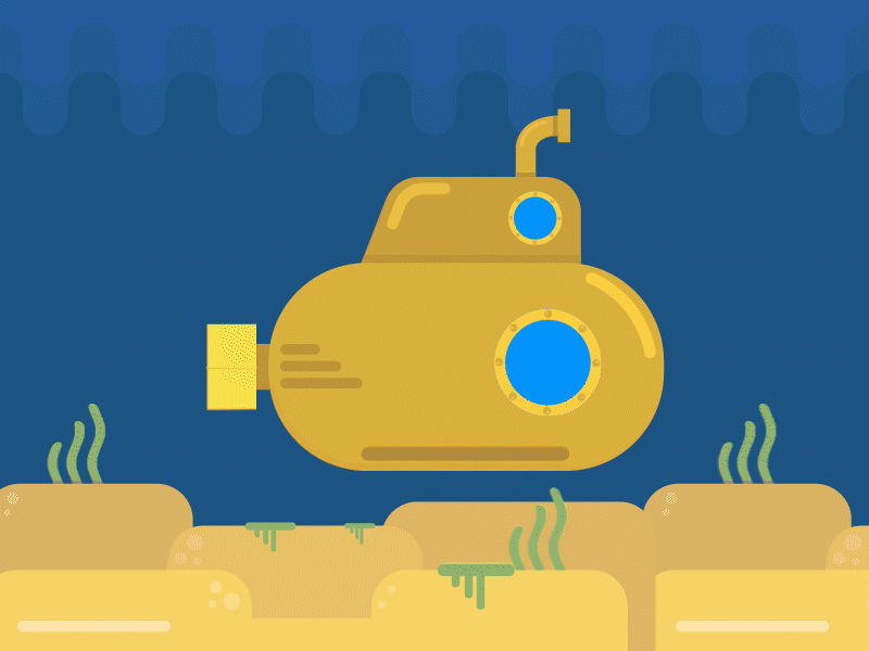 Yellow Submarine - Motion after effects design motion submarine yellow