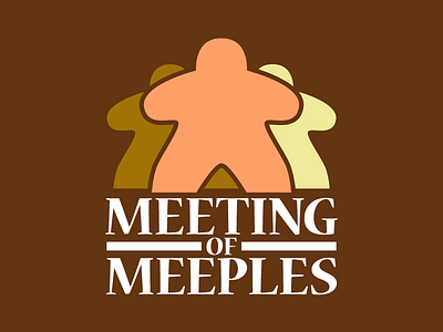 Meeting of Meeples Logo branding logo