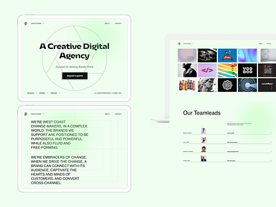 Digital Agency branding concept desktop flat graphic design grid minimalism typography ui web design