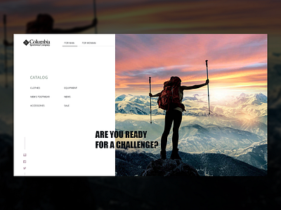 Columbia web-site concept