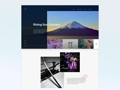 Discover Japan concept japan travel ui ux web design