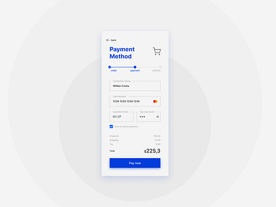 #DailyUI #002 - Credit Card Checkout