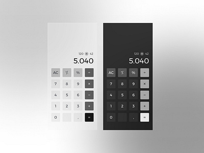 #DailyUI #004 - Calculator