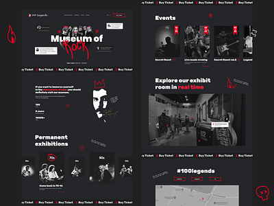 Museum of Rock website concept p.2